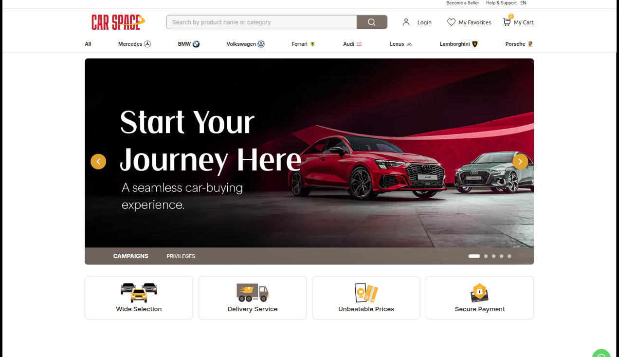E-commerce Car Marketplace